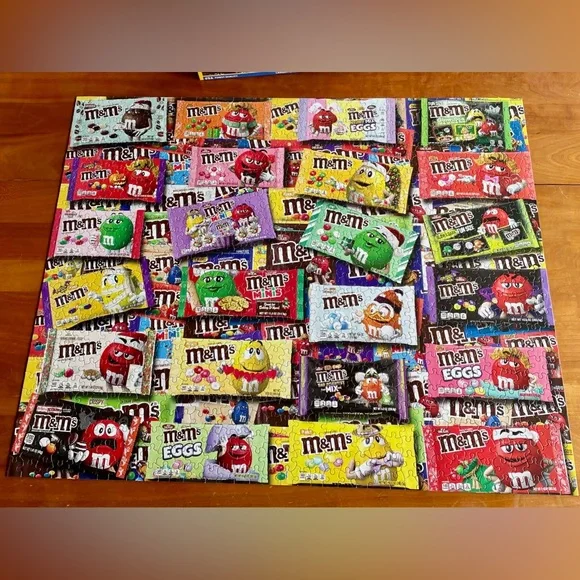 White Mountain M&M's Candy Puzzle 1000 Pieces hard to find - Picture 6 of 6